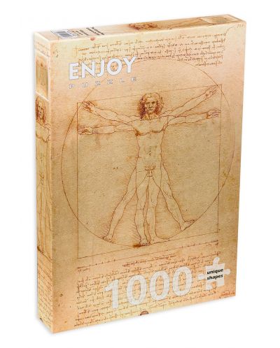 Puzzle Enjoy de 1000 de piese - Omul Vitruvian - 1